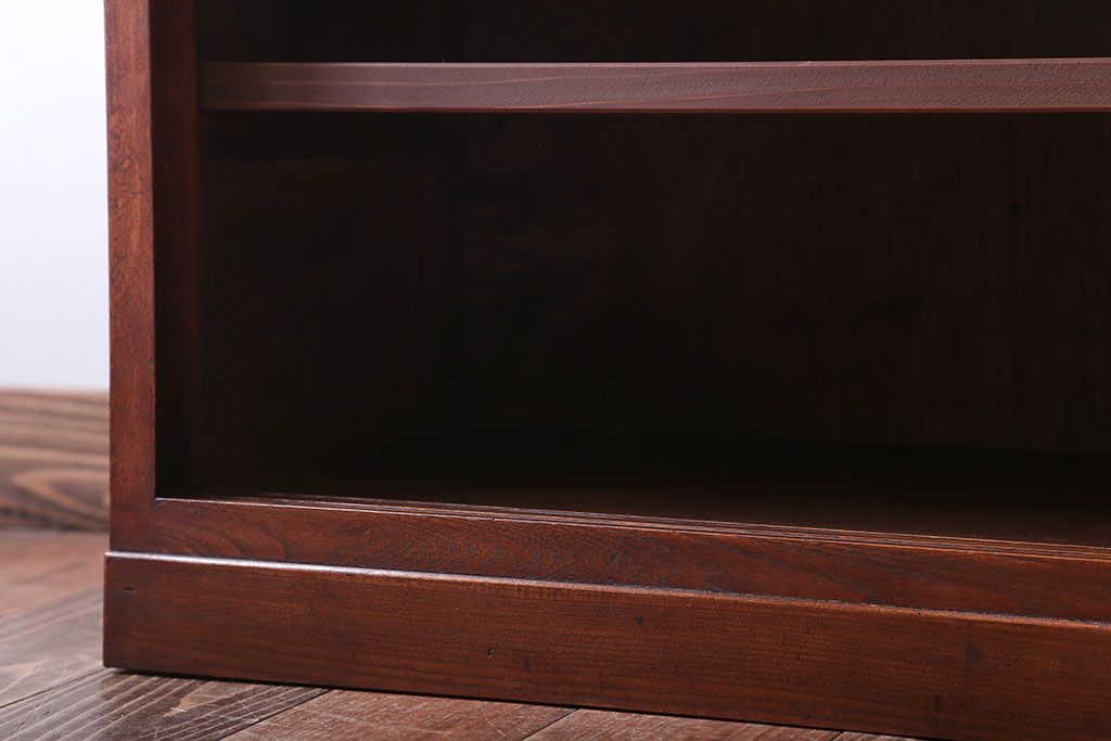 アンティーク家具　和製アンティーク　シンプルな古い木の飾り棚