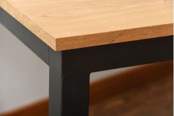 【ラフジュ工房オリジナル・ダイニングテーブル】 ペイントアイアンレッグのダイニングテーブル(鉄脚)