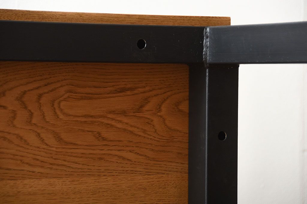 【ラフジュ工房オリジナル・ダイニングテーブル】 ペイントアイアンレッグのダイニングテーブル(鉄脚)