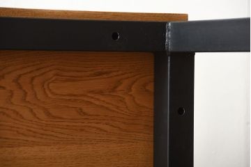 【ラフジュ工房オリジナル・ダイニングテーブル】 ペイントアイアンレッグのダイニングテーブル(鉄脚)