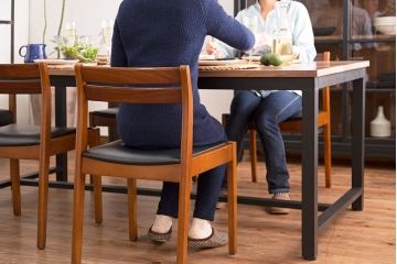 【ラフジュ工房オリジナル・ダイニングテーブル】 ペイントアイアンレッグのダイニングテーブル(鉄脚)(2)