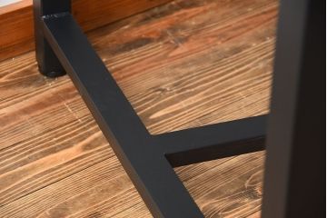 【ラフジュ工房オリジナル・ダイニングテーブル】 ペイントアイアンレッグのダイニングテーブル(鉄脚)(2)