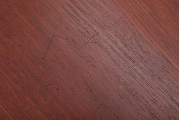 アンティーク家具　和製アンティーク　鉄脚が印象的な古いナラ材のセンターテーブル