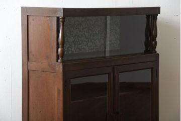 レトロ家具　和製アンティーク　古い木製のレトロな本箱