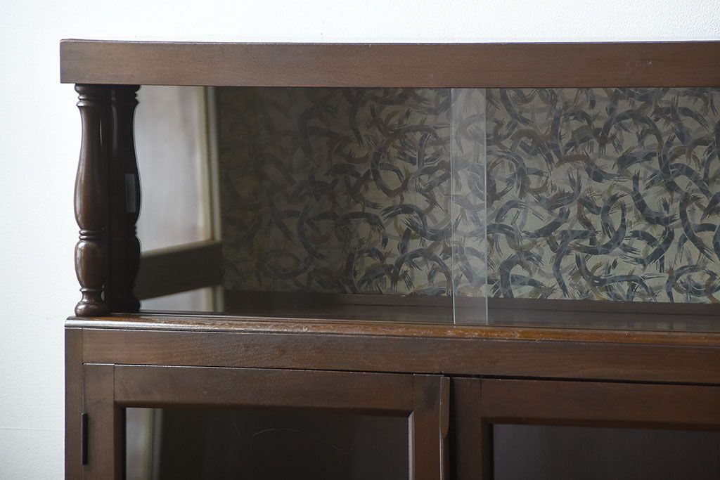 レトロ家具　和製アンティーク　古い木製のレトロな本箱