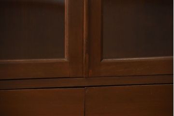 レトロ家具　和製アンティーク　古い木製のレトロな本箱