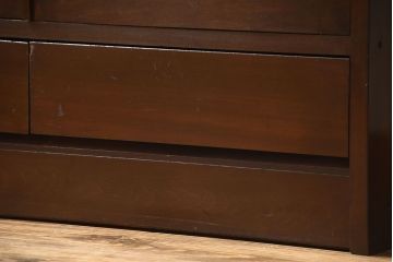 レトロ家具　和製アンティーク　古い木製のレトロな本箱