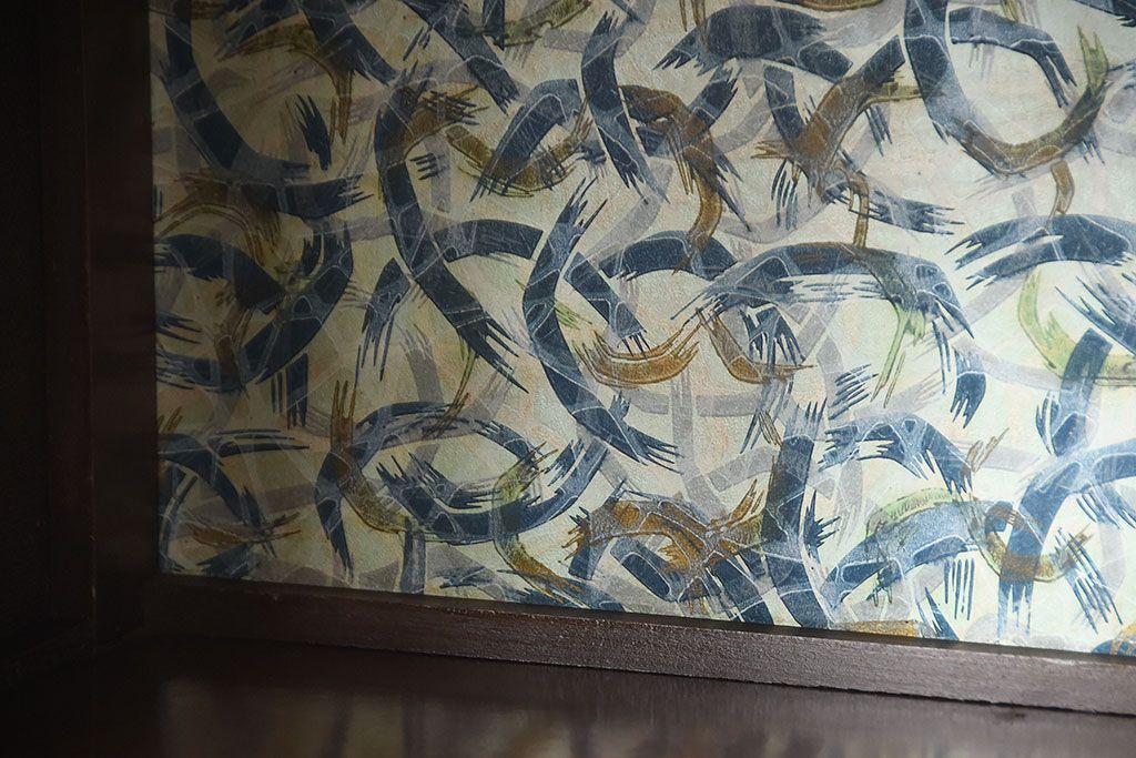 レトロ家具　和製アンティーク　古い木製のレトロな本箱