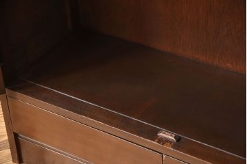 レトロ家具　和製アンティーク　古い木製のレトロな本箱