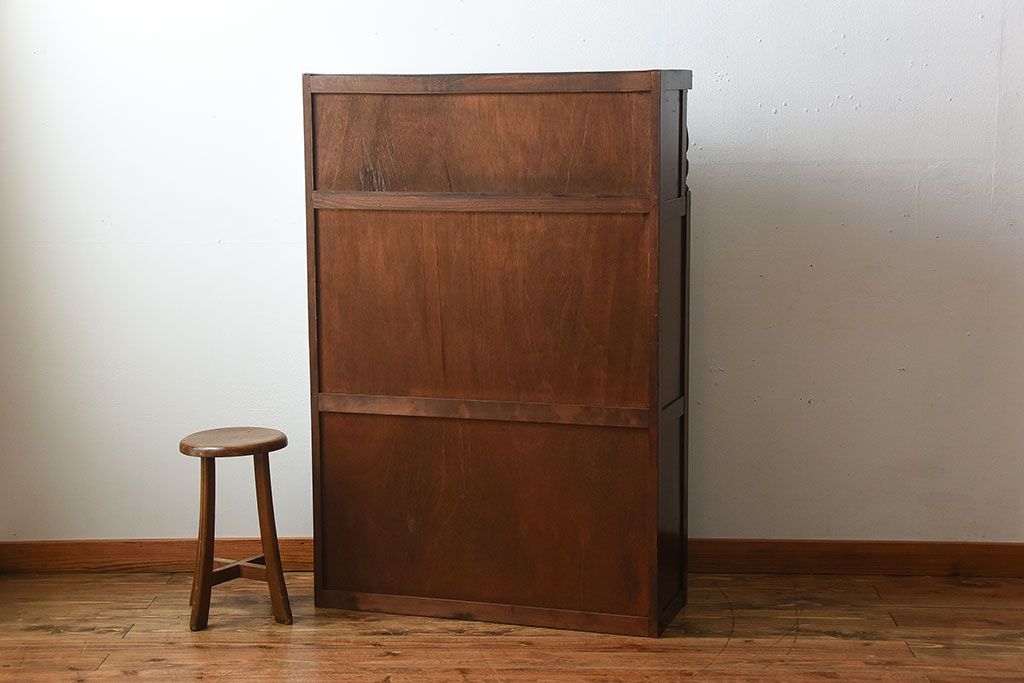 レトロ家具　和製アンティーク　古い木製のレトロな本箱