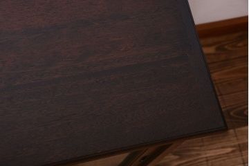 アンティーク家具　和製アンティーク　引き出し付き!モールガラス引き戸のカウンター収納棚