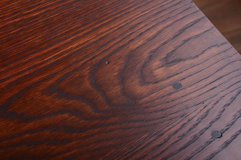 アンティーク家具　和製アンティーク　骨太で重厚な古い木製の作業台(カウンターテーブル)(1)