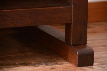 アンティーク家具　和製アンティーク　骨太で重厚な古い木製の作業台(カウンターテーブル)(1)