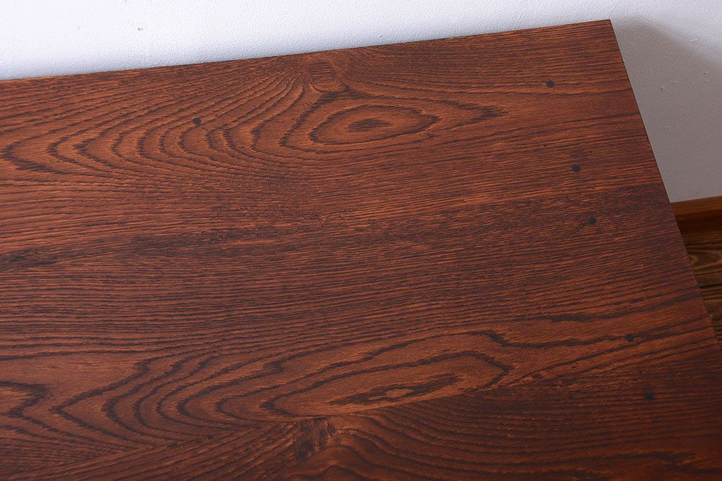 アンティーク家具　和製アンティーク　骨太で重厚な古い木製の作業台(カウンターテーブル)(2)