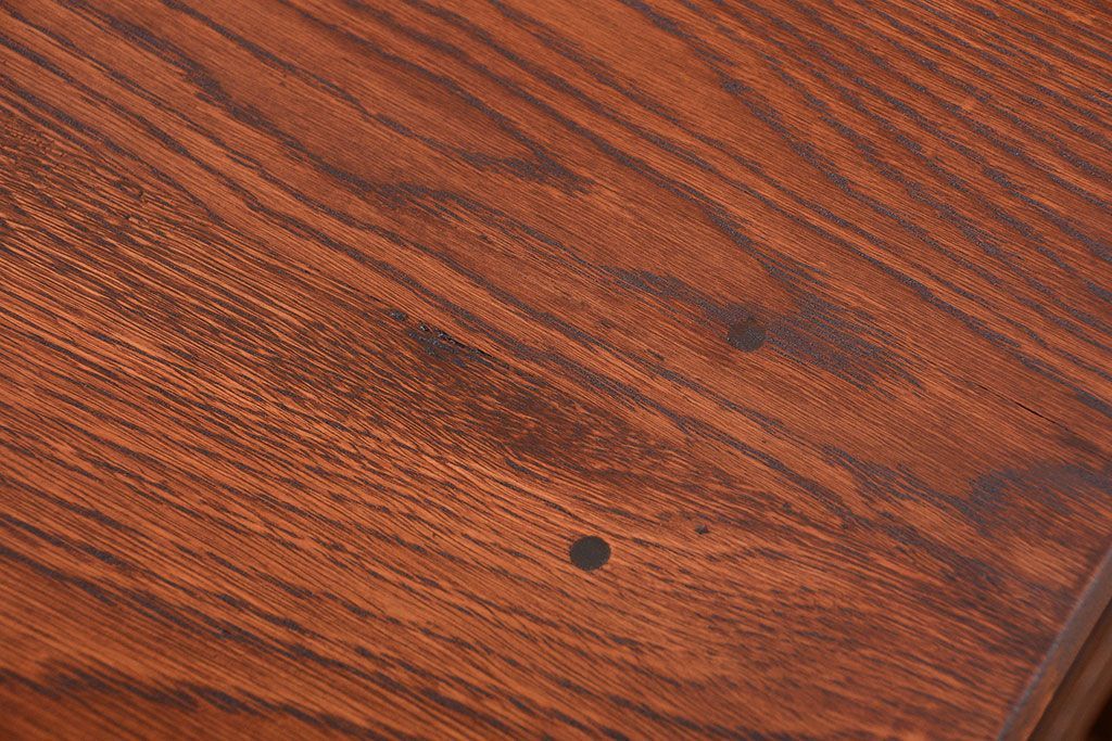 アンティーク家具　和製アンティーク　骨太で重厚な古い木製の作業台(カウンターテーブル)(2)