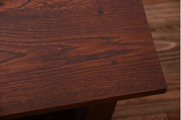 アンティーク家具　和製アンティーク　骨太で重厚な古い木製の作業台(カウンターテーブル)(2)