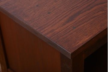 アンティーク家具　和製アンティーク　骨太で重厚な古い木製の作業台(カウンターテーブル)(2)