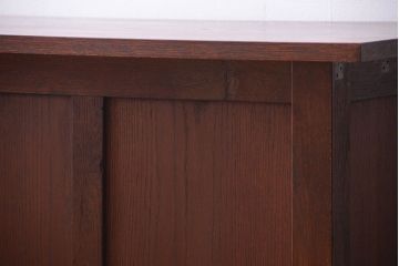 アンティーク家具　和製アンティーク　骨太で重厚な古い木製の作業台(カウンターテーブル)(2)