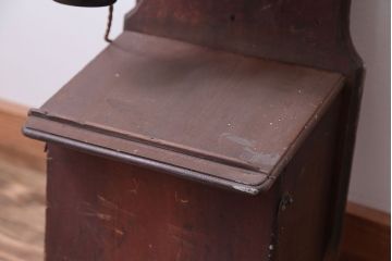 アンティーク雑貨　大正〜昭和初期　古いデルビル磁石式電話機