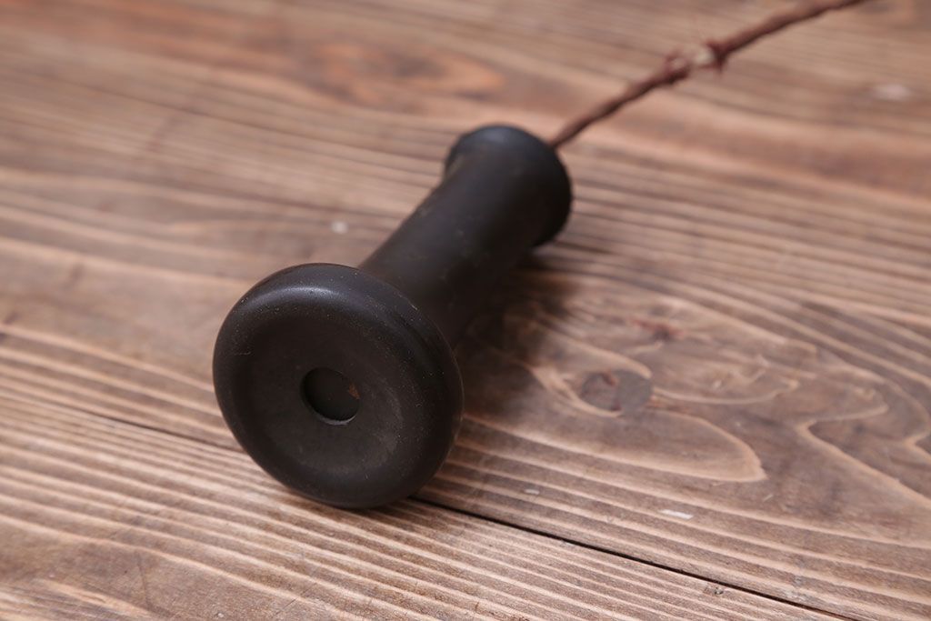 アンティーク雑貨　大正〜昭和初期　古いデルビル磁石式電話機