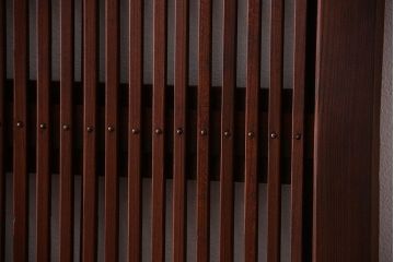 古民具・骨董　裏障子付き!幅の狭いアンティーク格子戸4枚セット