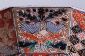 アンティーク雑貨　幕末〜明治　伊万里錦手大鉢2点(二重高台)