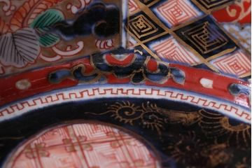 アンティーク雑貨　幕末〜明治　伊万里錦手大鉢2点(二重高台)