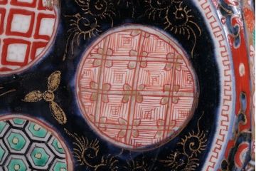 アンティーク雑貨　幕末〜明治　伊万里錦手大鉢2点(二重高台)