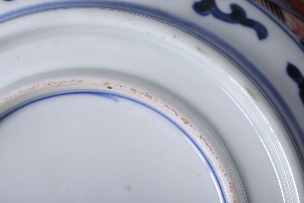 アンティーク雑貨　幕末〜明治　伊万里錦手大鉢2点(二重高台)