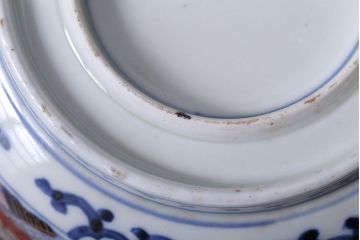 アンティーク雑貨　幕末〜明治　伊万里錦手大鉢2点(二重高台)