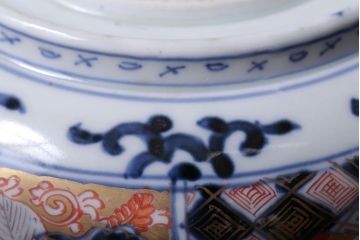 アンティーク雑貨　幕末〜明治　伊万里錦手大鉢2点(二重高台)