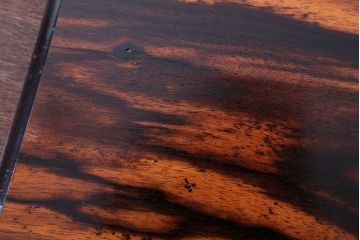 アンティーク雑貨　古民具・骨董　古い黒柿材の重箱(外箱付き)