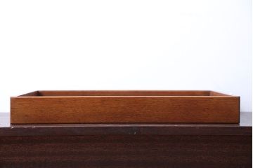 アンティーク雑貨　和製アンティーク　古い木製のレトロなトレー(お盆)(1)