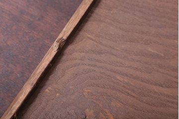 アンティーク雑貨　和製アンティーク　古い木製のレトロなトレー(お盆)(1)