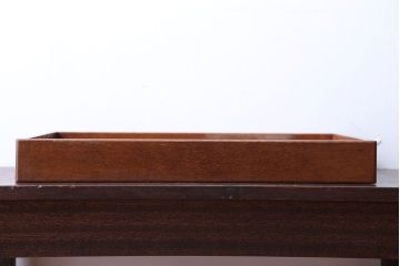 アンティーク雑貨　和製アンティーク　古い木製のレトロなトレー(お盆)(2)