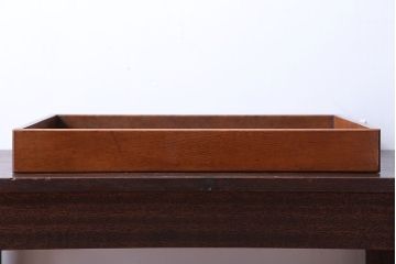 アンティーク雑貨　和製アンティーク　古い木製のレトロなトレー(お盆)(2)