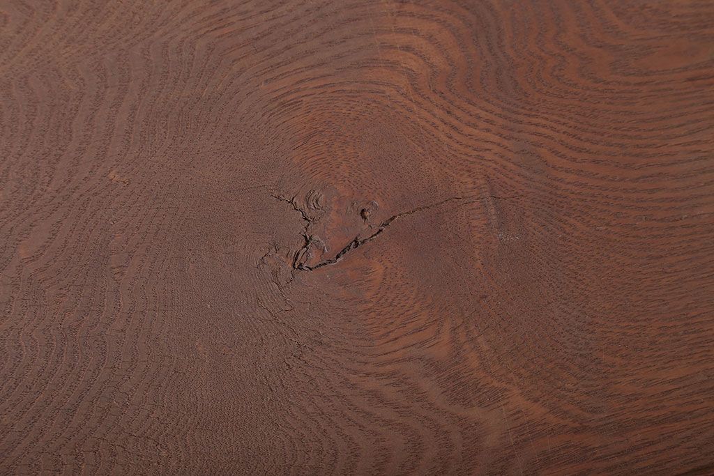 アンティーク雑貨　和製アンティーク　古い木製のレトロなトレー(お盆)(3)