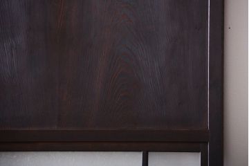 アンティーク　色ガラス入り!モダンなガラス帯戸2枚セット(2)