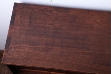 アンティーク家具　古民具・骨董　前面桑材!銅の金具の高級茶箪笥