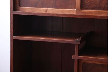 アンティーク家具　古民具・骨董　前面桑材!銅の金具の高級茶箪笥