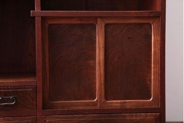 アンティーク家具　古民具・骨董　前面桑材!銅の金具の高級茶箪笥