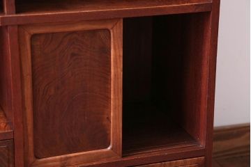 アンティーク家具　古民具・骨董　前面桑材!銅の金具の高級茶箪笥