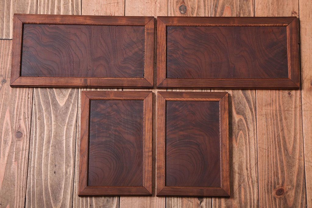 アンティーク家具　古民具・骨董　前面桑材!銅の金具の高級茶箪笥