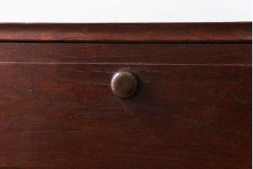 アンティーク家具　古民具・骨董　前面桑材、天板・側面エンジュ材、内部桐材!銅の金具の最高級小箪笥(桐箪笥、桐たんす)