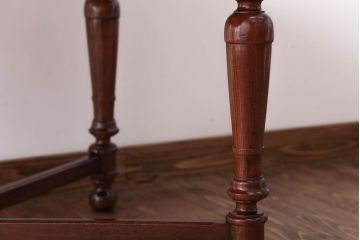 アンティーク家具　和製アンティーク　総欅材の古い洋館で使われていた高級オーバルテーブル(楕円形テーブル)