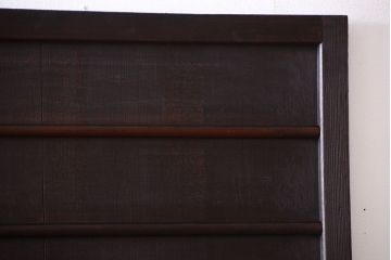 古民具・骨董　古い木製のアンティーク舞良戸2枚セット