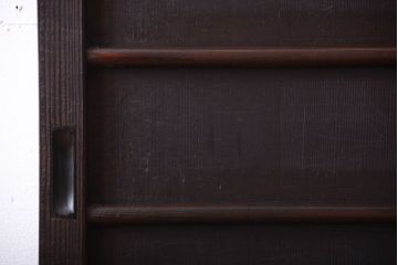 古民具・骨董　古い木製のアンティーク舞良戸2枚セット