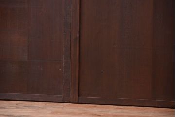 古民具・骨董　古い木製のアンティーク舞良戸2枚セット