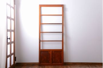 和製アンティーク　背の高いモールガラス入りドア