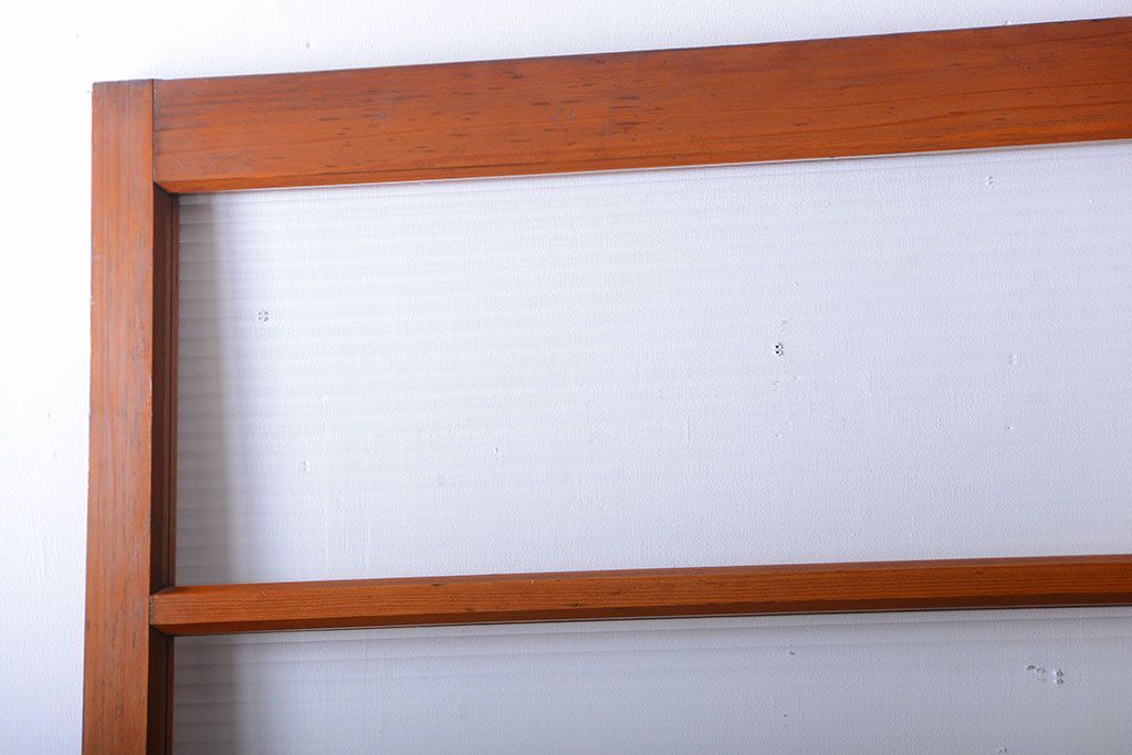 和製アンティーク　背の高いモールガラス入りドア